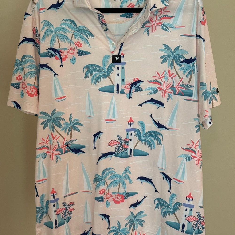 Bad Birdie Floral and Palm Print Shirt